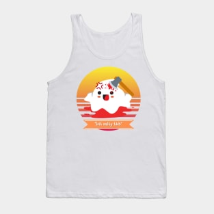 Halloween Cute Ghost Bit Salty TBH Tank Top